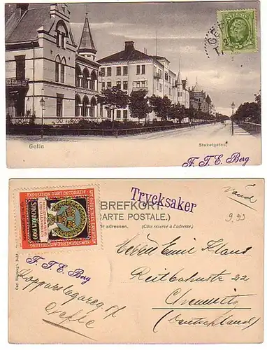 28011 Ak Gefle Schweden Staketgatan 1909