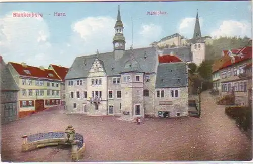 27984 Ak Blankenburg Harz Marktplatz um 1920