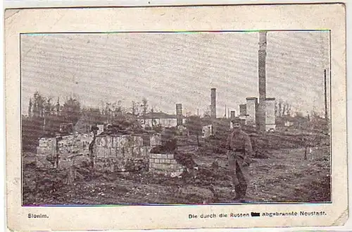 27966 Ak Slonim Biélorussie destructions vers 1915