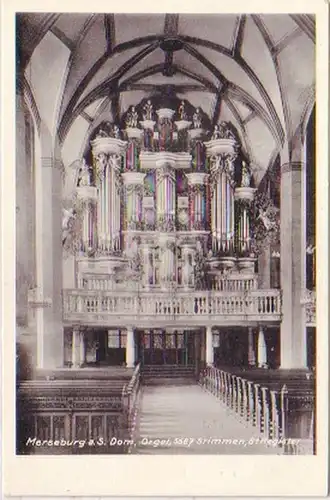 27954 Ak Merseburg a.S. Dom Orgel um 1940