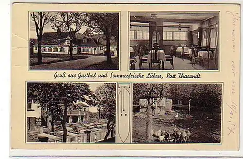 27947 Mehrbild-Ak Gruss aus Gasthof Lübau um 1910
