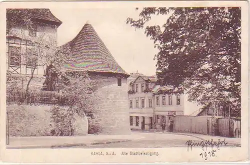 27943 Ak Kahla S.-A. alte Stadtbefestigung um 1918