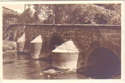 27941 Ak Vacha vor der Rhön Werrabrücke um 1930