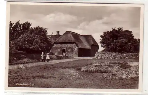 27914 Photo Ak Westerland Sylt vers 1940