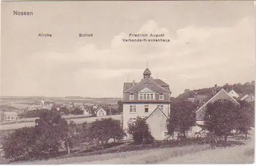 27904 Ak Nossen Fr.-August-Verbands-Krankenhaus um 1930