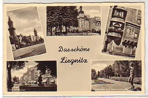27900 Multi-image Ak le beau Liegnitz vers 1940
