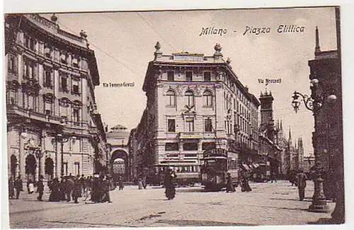 27871 Ak Milano Mailand Piazza Elittica um 1900