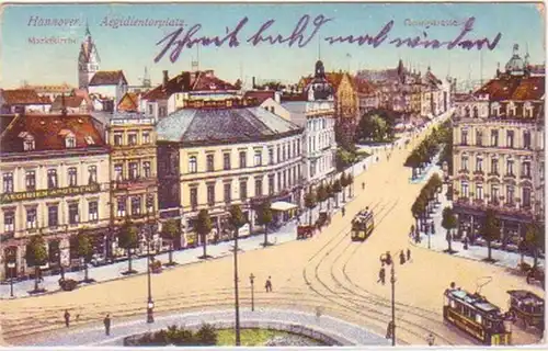 27856 Ak Hannover Aegidientorplatz Georgstraße 1914