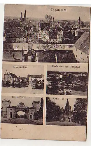 27841 Multi-image-Ak Ingolstadt Gasfabrik, etc. vers 1930