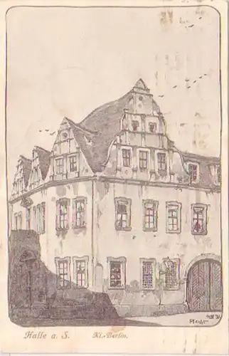 27835 Ak Halle à la Salle Klein Berlin 1919
