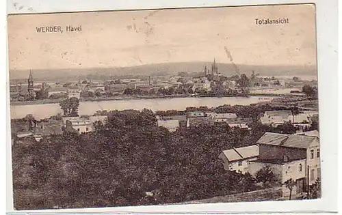 27824 Feldpost Ak Werder Havel Vue totale 1918