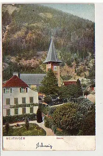 27772 Ak Meiringen in der Schweiz Kirche um 1910