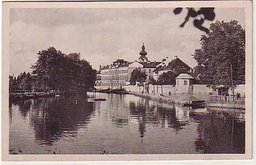 27724 Ak Budweis en Bohême Vue de la ville vers 1940