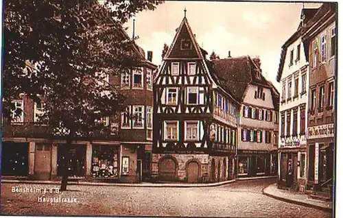 27694 Ak Bensheim près de la Bergstraße Hauptstrasse 1931