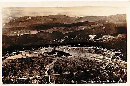 27685 Ak Harz Flugzeugaufnahme Brockengebiet 1933