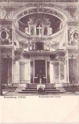 27672 Ak Eisenberg in Thür. Schlosskirche Innen um 1910