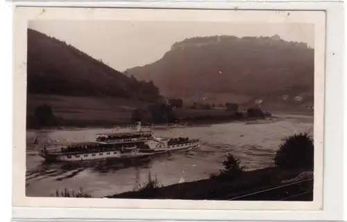 27642 Foto Ak Schaufelraddampfer "Meissen" um 1930