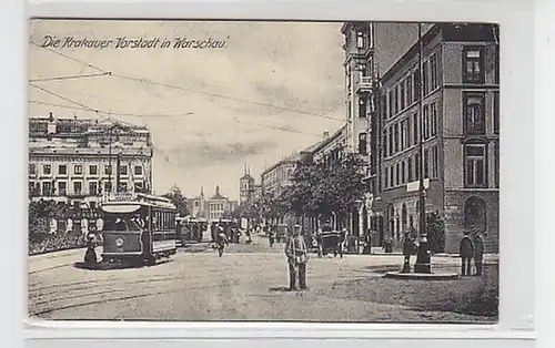 27633 FeldpostAk die Krakauer Vorstadt in Warschau 1916