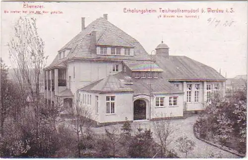 27613 Ak Erholungsheim Teichwolframsdorf b. Werdau 1925