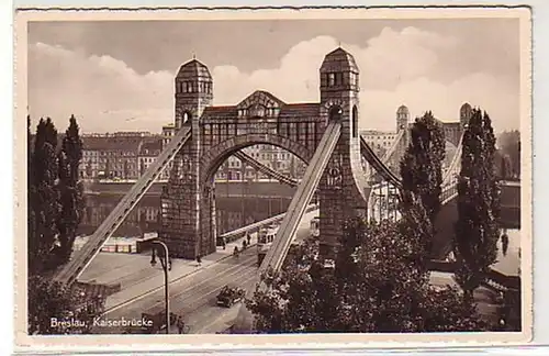 27601 Ak Breslau Kaiserbrücke 1939