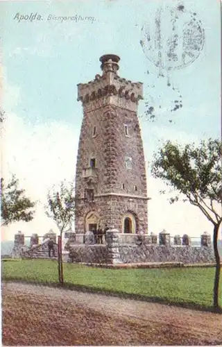 27598 Ak Apolda Bismarckturm 1909