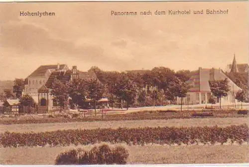 27591 Ak Hohenlychen Kurhotel et gare vers 1930