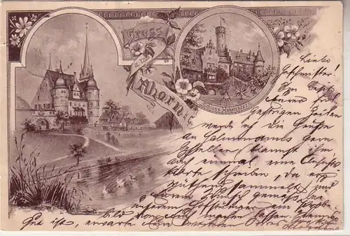 27588 Multi-image Ak Salutation en érable Château Hohenstein 1898