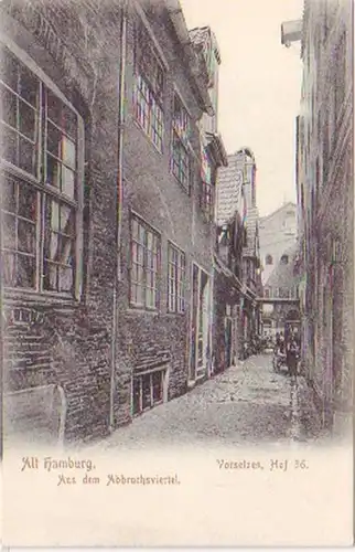27570 Ak Alt Hamburg aus dem Abbruchsviertel um 1910