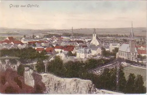 27507 Ak Gruss de Ostritz Vue totale 1908