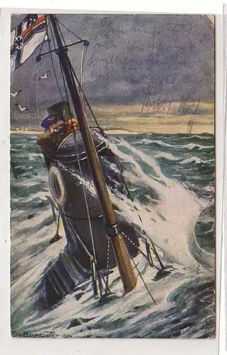 27505 Ak Sous-marin allemand sur patrouille 1915