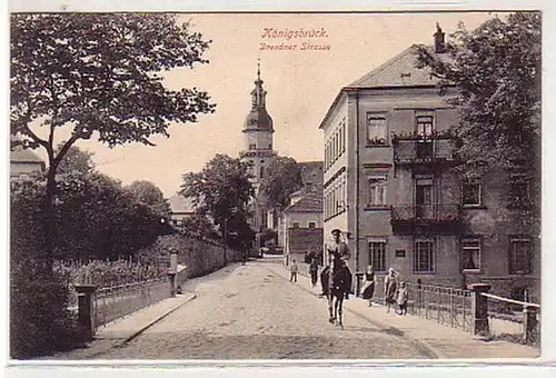27463 Feldpost Ak Königsbrück Dresdner Strasse 1915