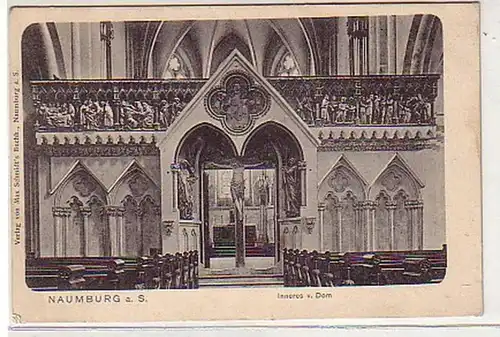 27458 Ak Naumburg Inneres vom Dom um 1900