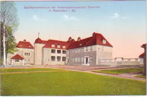 27452 Ak Bezirkskrankenhaus Chemnitz Rabenstein um 1920