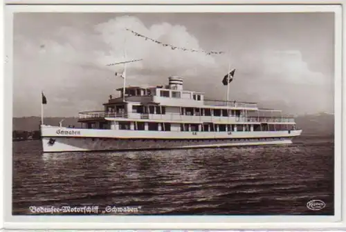 27456 Ak Constance bateau à moteur "Vagues" vers 1940