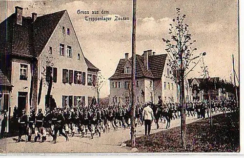 27425 Ak Gruss aus dem Truppenlager Zossen 1914