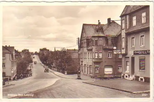 27413 Ak Mühlau Bez. Leipzig Conditorei Gasthof 1942