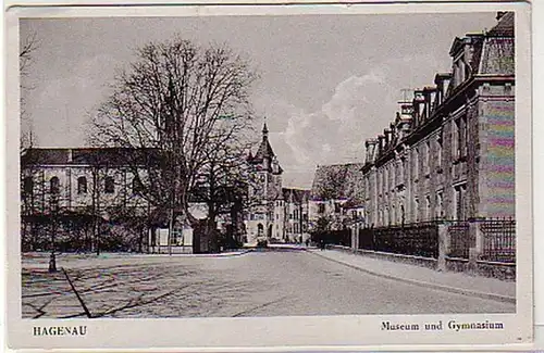 27382 Ak Hagenau Musée et lycée vers 1930