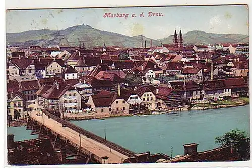 27370 Ak Marburg a.d. Drau Total Vue Slovénie 1908