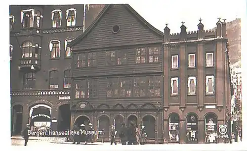 27354 Ak Bergen en Norvège Musée Hanseatiske 1930