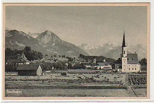 27349 Ak Sonthofen dans Bayr. Allgäu Vue totale vers 1924