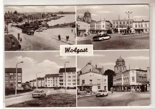 27333 Mehrbild Ak Wolgast Hafen usw. 1974