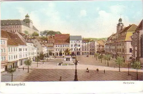 27299 Ak Weissenfels Marktplatz 1908