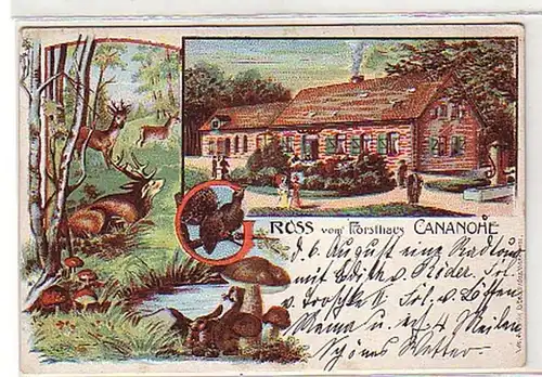 27267 Ak Gruss de la Maison Forestière Cananohe vers 1900