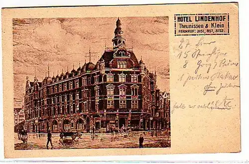 27263 Ak Dortmund Hotel Lindenhof 1926