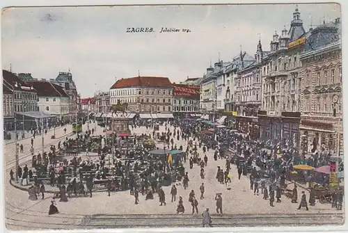 27262 Ak Zagreb Croatie Vue de la ville vers 1910