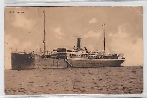 27234 Ak Dampfer S.S. "Santos" um 1930