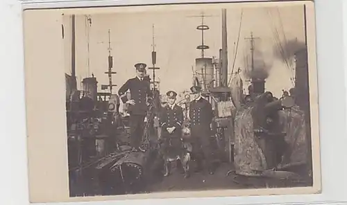 27232 Photo Ak Flottillen Chef Commandant 1918