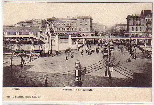 27231 Ak Berlin Hallesche Porte avec train haut autour de 1910