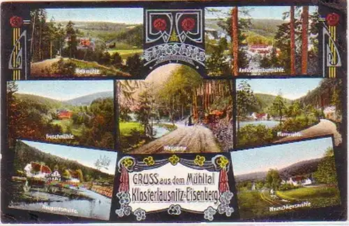 27189 Ak Salutation de la vallée du Mühltal Klosterlausnitz Eisenberg