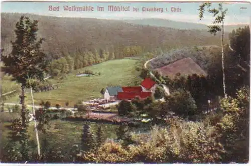 27188 Ak Bad Walkmühle dans la vallée du Mühl près de Eisenberg 1912